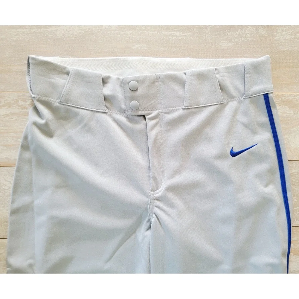 Nike Mens Team Vapor Select‎ Baseball Pants Grey Blue BQ9021-055 Large NWT
